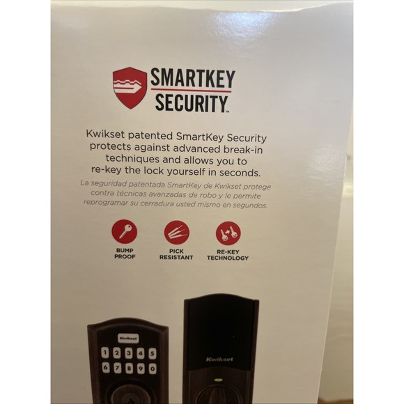 Kwikset Home Connect 620 SmartKey Keypad Zwave Smart Lock Venetian Bronze Ring - Picture 5 of 16